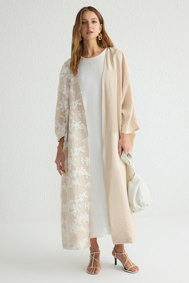 Trendyol Modest Lace Detailed Hooded Woven Ferace - Tctss25Kf00001