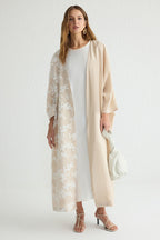 Trendyol Modest Lace Detailed Hooded Woven Ferace - Tctss25Kf00001