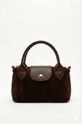 Women's Bitter Brown Mini Hand and Shoulder Bag 13X20Cm