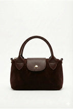 Women's Bitter Brown Mini Hand and Shoulder Bag 13X20Cm