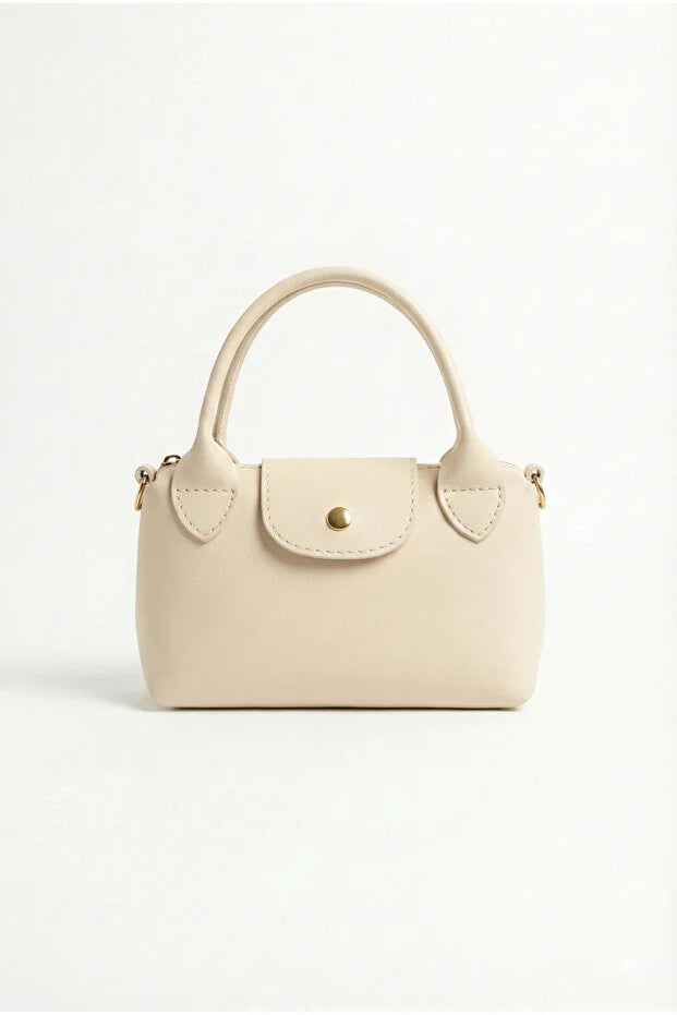 Women's Bitter Brown Mini Hand and Shoulder Bag 13X20Cm