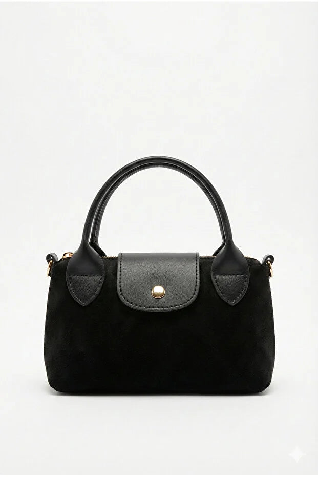 Women's Bitter Brown Mini Hand and Shoulder Bag 13X20Cm