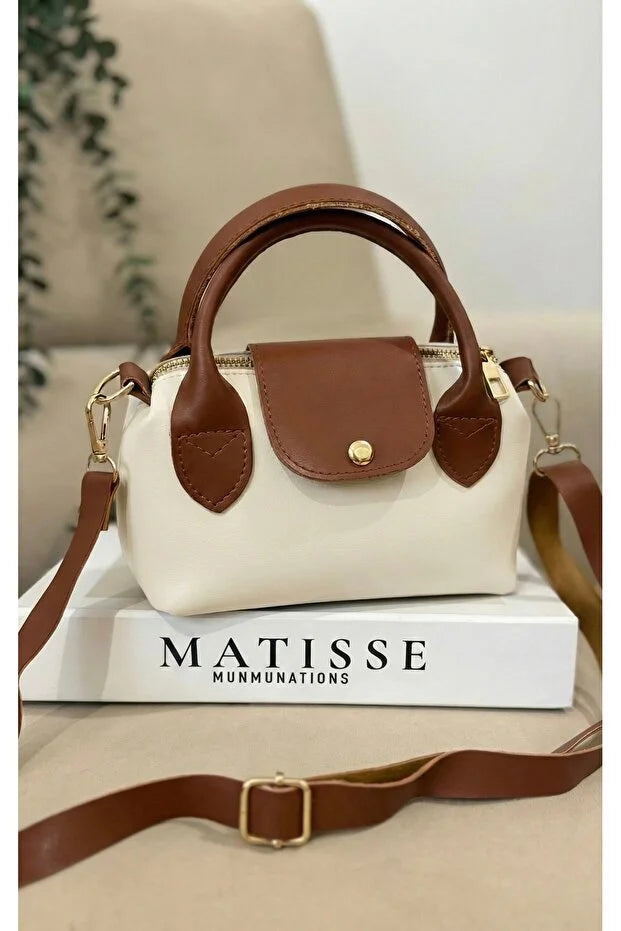 Women's Bitter Brown Mini Hand and Shoulder Bag 13X20Cm