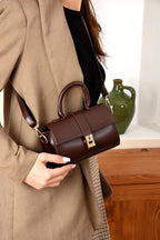 Shoulder Bag Women's Black Snap Closure Hand and Shoulder Bag Stylish Design