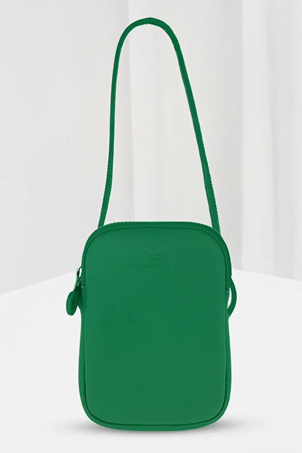 Frank Martin Venice Original - Tan Phone Holder Shoulder Bag with Cross Adjustable Strap and Zipper