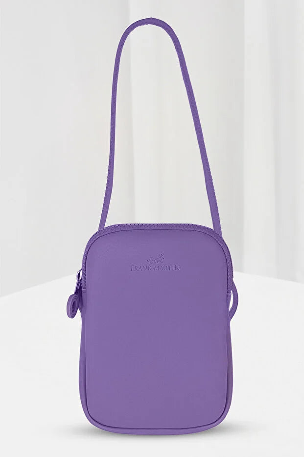 Frank Martin Venice Original - Tan Phone Holder Shoulder Bag with Cross Adjustable Strap and Zipper