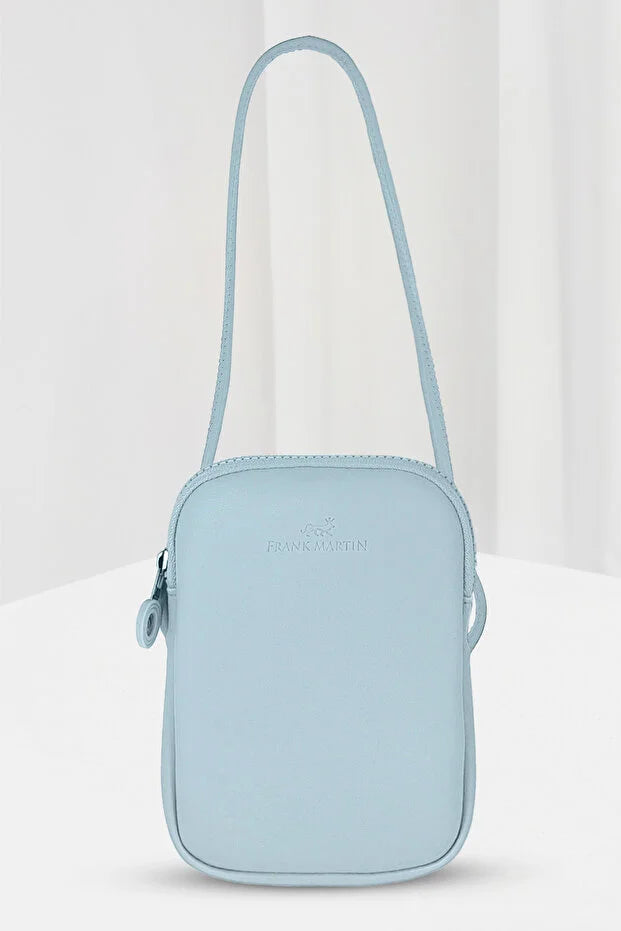 Frank Martin Venice Original - Tan Phone Holder Shoulder Bag with Cross Adjustable Strap and Zipper