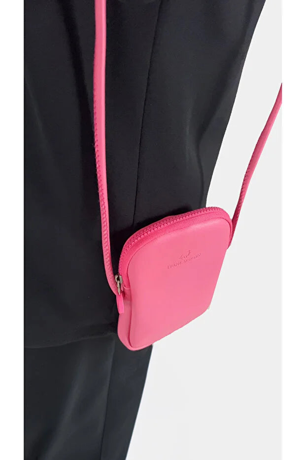 Frank Martin Venice Original - Tan Phone Holder Shoulder Bag with Cross Adjustable Strap and Zipper