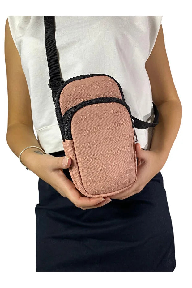 Gloria Taba Two-Eye Strap Phone Bag: Width 9 Cm, Length 18 Cm, Width 6 Cm.
