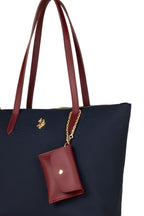 U.S. Polo Assn. Navy Blue-Claret Red Women's Shoulder Bag Us26303