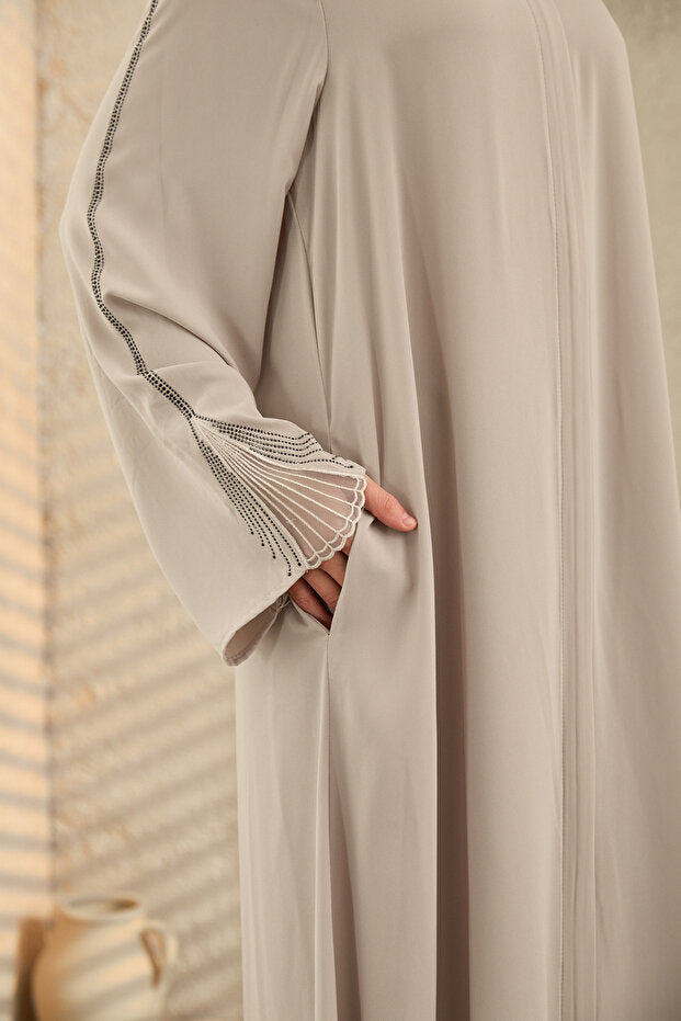 arga prive Exclusive Collection Ferace with Embroidery Stone