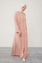 Levidor Rope Tied Stone Embroidered Powder Ferace