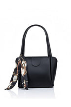 MYSTOBAG Women's Scarf Zipper Closure Shopper Hand and Shoulder Bag