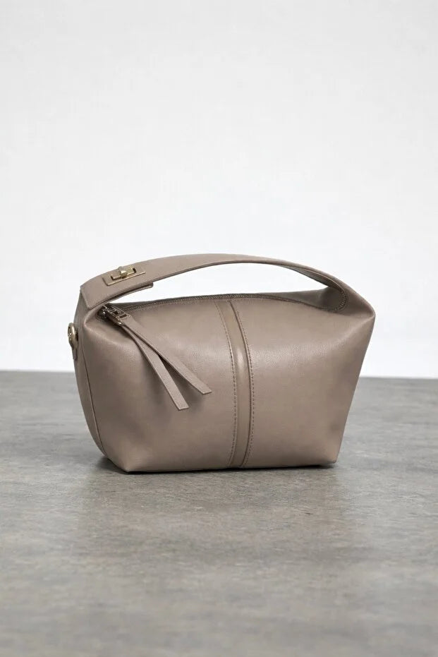 Women's Archel Suede Handbag Bitter Brown