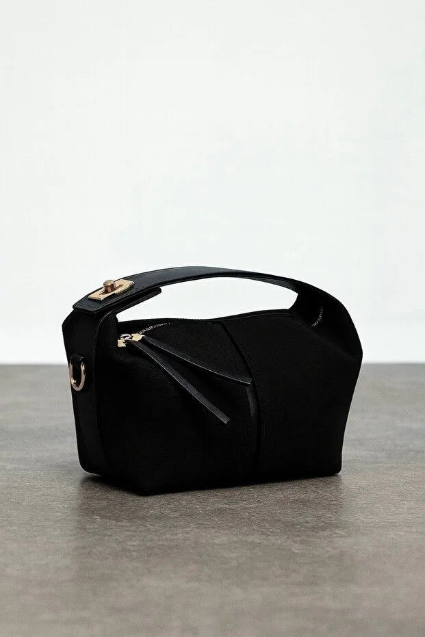 Women's Archel Suede Handbag Bitter Brown