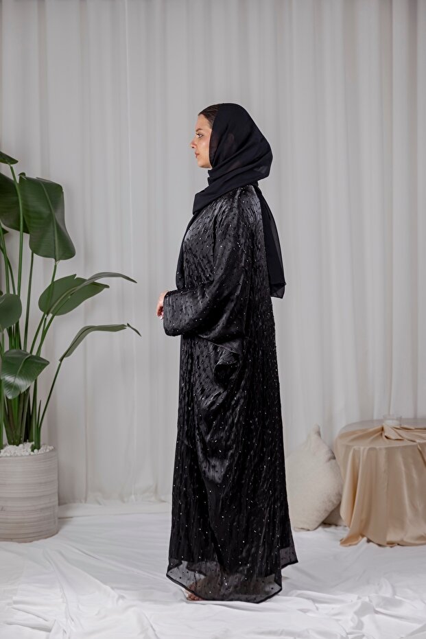 Ophelia Diamon Abaya – Elegant Black Long Dress for Women | Modest Daily & Formal Wear