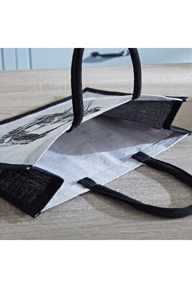 Home Box Illustrated Medium Shopping Bag - 30x38x18 cm