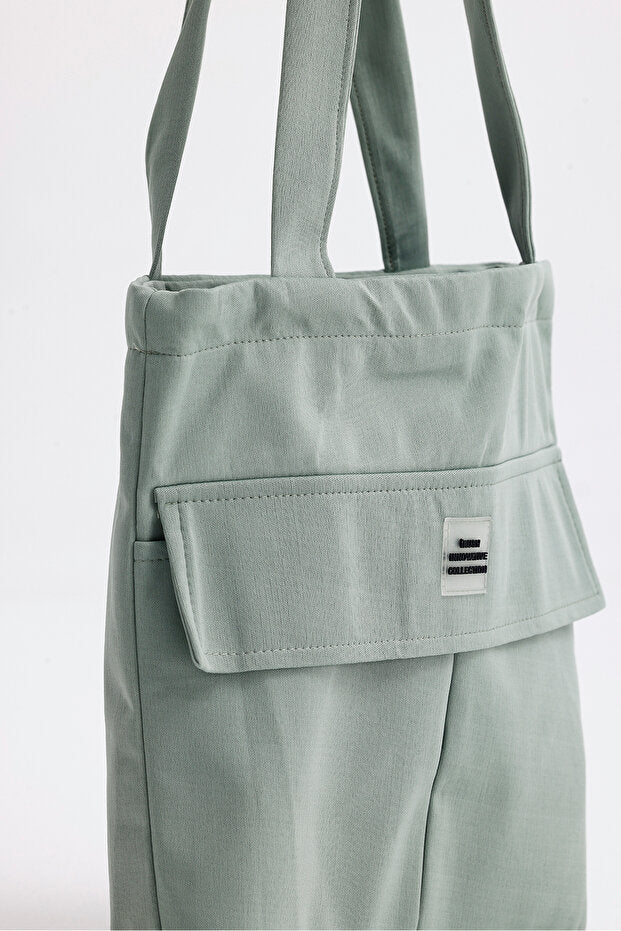 iRush Green H0002 Daily Women's Shoulder Bag - 3 Compartments, Cover, Canvas Fabric, L:35 E:35