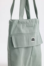 iRush Green H0002 Daily Women's Shoulder Bag - 3 Compartments, Cover, Canvas Fabric, L:35 E:35