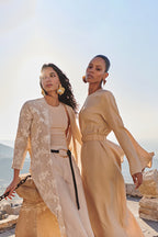 Trendyol Modest Lace Detailed Hooded Woven Ferace - Tctss25Kf00001