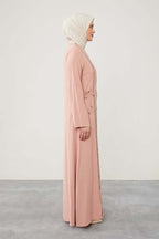 Levidor Rope Tied Stone Embroidered Powder Ferace