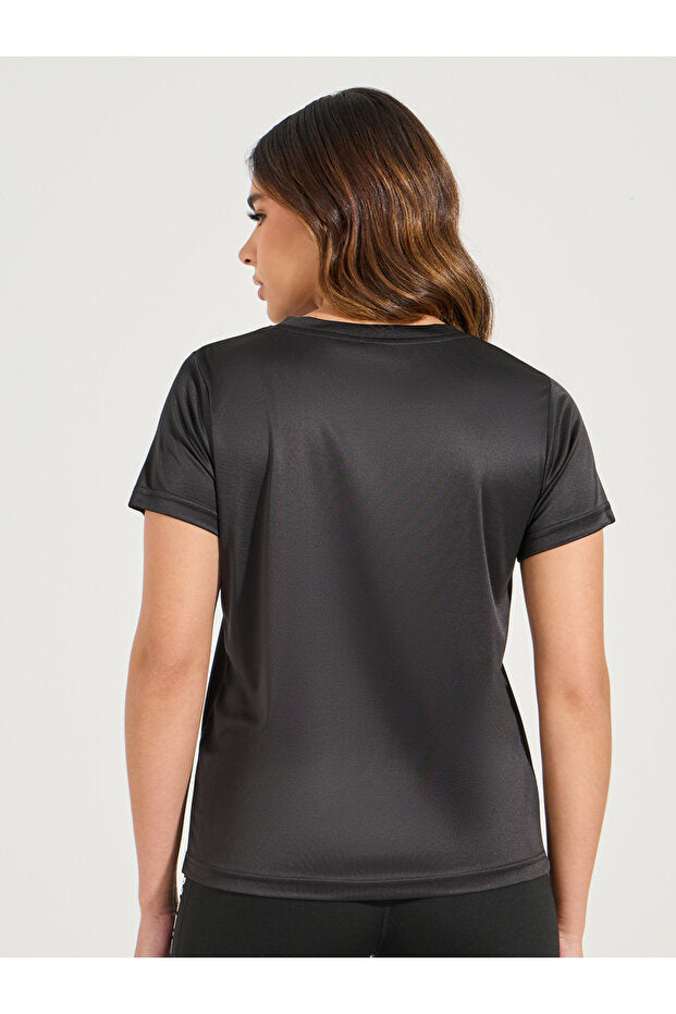 Styli Logo Detail Short Sleeves Basic Top