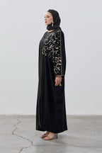 LEYLA STORE Stylish Ferace with Arabic Letters