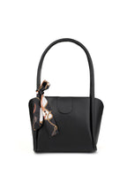 MYSTOBAG Women's Scarf Zipper Closure Shopper Hand and Shoulder Bag