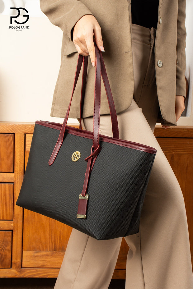 SOHO Original Women's Polo Collection Luxury Soft Leather Large Volume Oversized Classic & Stylish Shoulder Bag