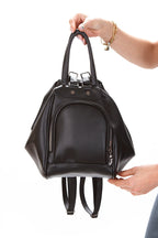 Adelina Bags Women's Soft Textured Functional Adjustable Strap Back Hand and Shoulder Bag Versatile Monkey Bag