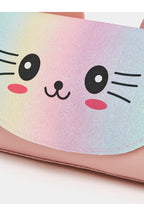 Styli Cartoon Cat Print Flap Crossbody Bag