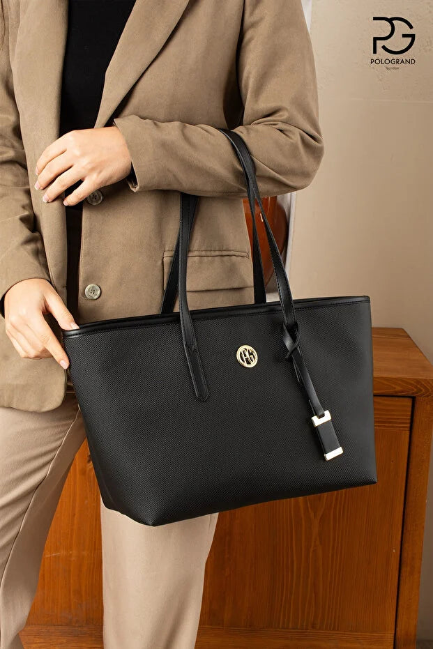 SOHO Original Women's Polo Collection Luxury Soft Leather Large Volume Oversized Classic & Stylish Shoulder Bag