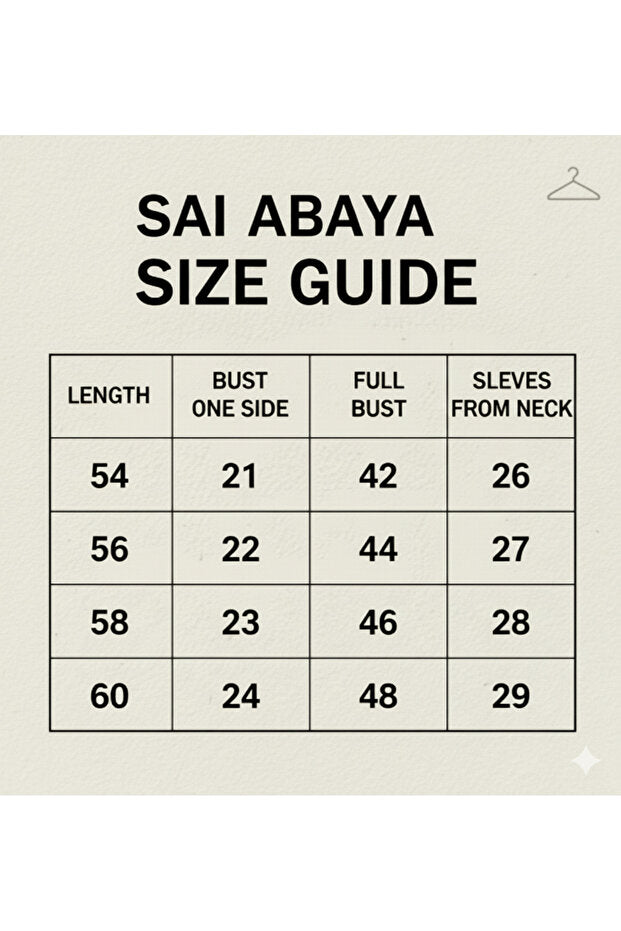 SAI ABAYA Luxury Metallic Textured Abaya with Black Contrast Collar and Cuffs