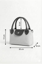 PurpleART Women's Bitter Brown Mini Hand and Shoulder Bag 13X20Cm