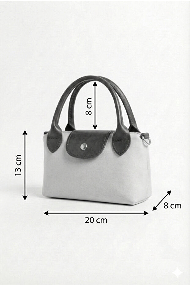 PurpleART Women's Bitter Brown Mini Hand and Shoulder Bag 13X20Cm