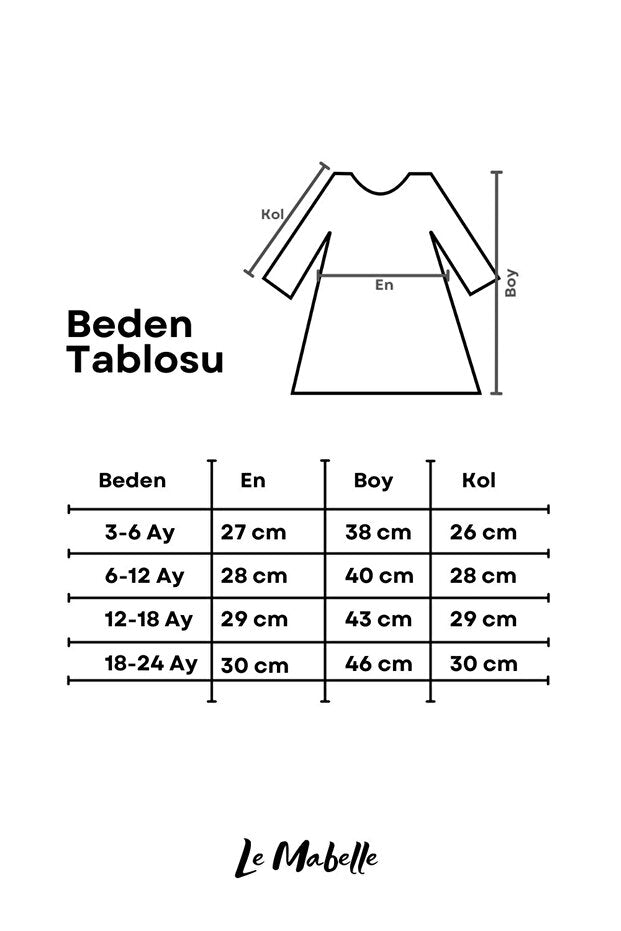 Le Mabelle Pink Star Detailed Baby Girl Tulle Dress - Vanessa