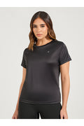 Styli Logo Detail Short Sleeves Basic Top