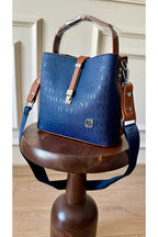 Original Justpolo Women's Dark Blue 5 Compartment Hand and Shoulder Bag