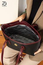 SOHO Original Women's Polo Collection Luxury Soft Leather Large Volume Oversized Classic & Stylish Shoulder Bag