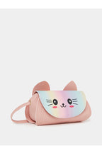 Styli Cartoon Cat Print Flap Crossbody Bag
