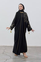 LEYLA STORE Stylish Ferace with Arabic Letters