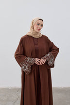 LEYLA STORE Elegant Bead Detailed Ferace