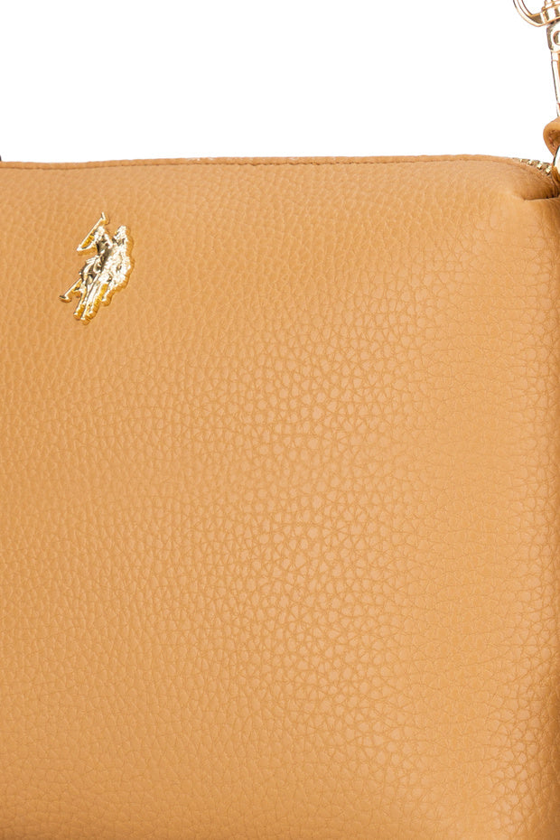 U.S. Polo Assn. Camel Women's Shoulder Bag Us26145