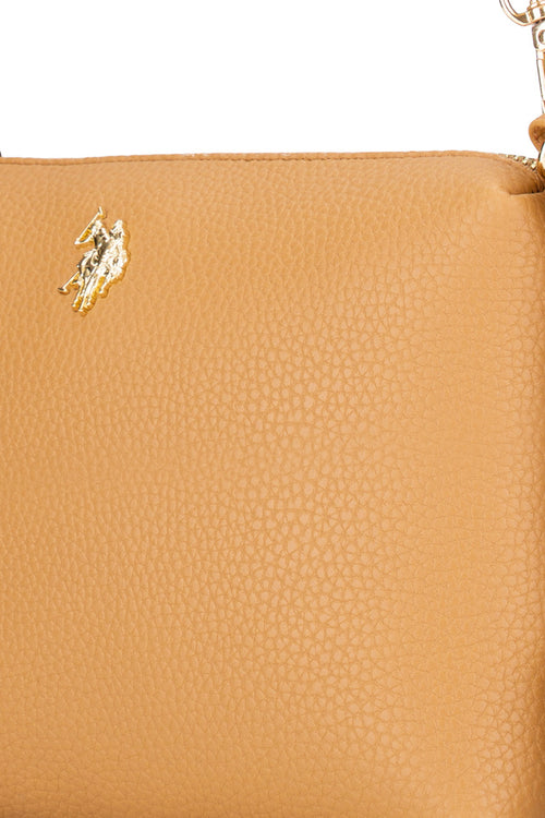 U.S. Polo Assn. Camel Women's Shoulder Bag Us26145