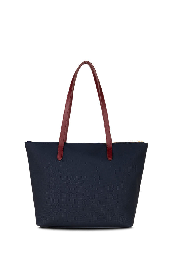 U.S. Polo Assn. Navy Blue-Claret Red Women's Shoulder Bag Us26303