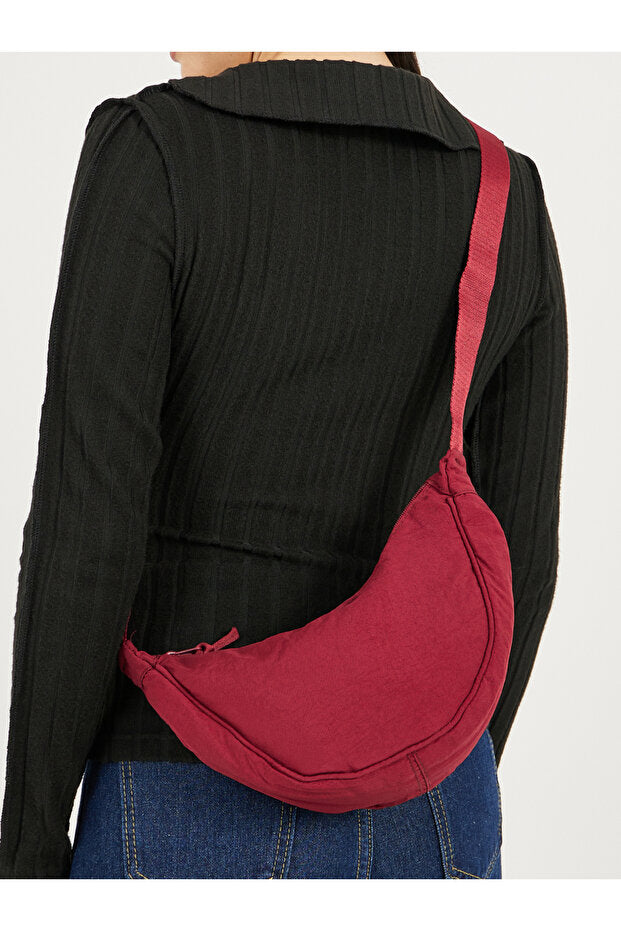 Plain Shoulder Bag with Adjustable Strap