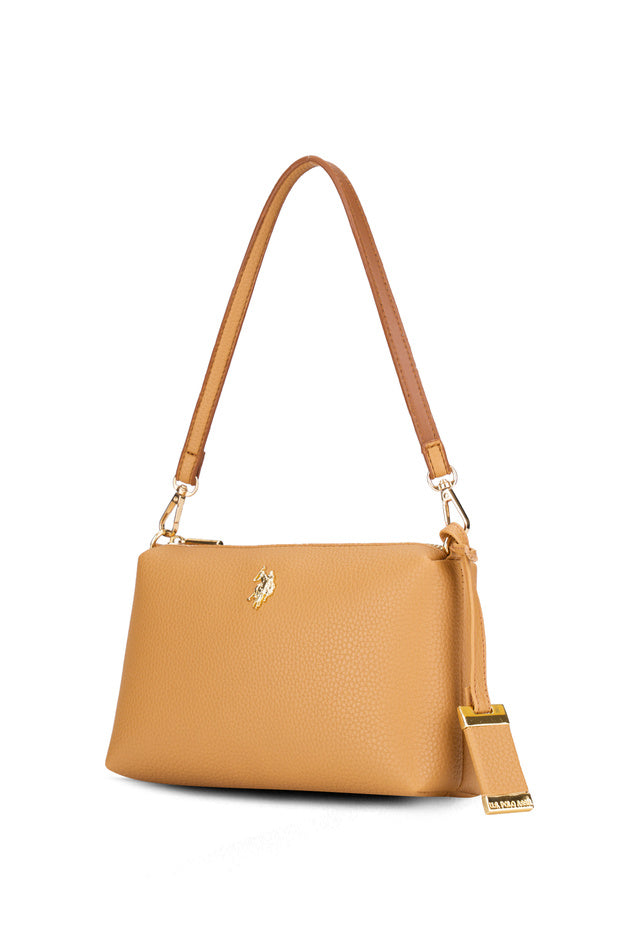 U.S. Polo Assn. Camel Women's Shoulder Bag Us26145