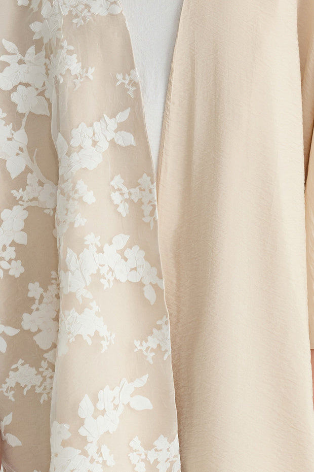 Trendyol Modest Lace Detailed Hooded Woven Ferace - Tctss25Kf00001