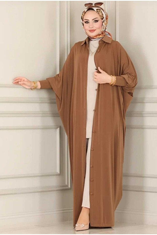 MODAMÜNASİP Wonderful Bat Sleeves Sandy Ferace