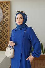 Neways Crepe Side Zipper Ferace Saks Blue 6541